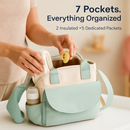 Diaper Bag with 7 Pockets and Insulated Compartments by LJGDeals