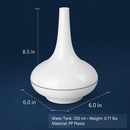 200ml Cool Mist Humidifier Ultrasonic Aroma Essential Oil Diffuser w/7 Color LED Lights Waterless Auto Off for Office Home Room Study Yoga Spa by LJGDeals