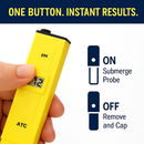 Digital PH Meter Handheld Water PH Meter w/ ATC 0-14 PH 0.1 PH Accuracy Water Quality Tester for Household Drinking Water Hydroponics Aquariums Swimmi