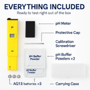Digital PH Meter Handheld Water PH Meter w/ ATC 0-14 PH 0.1 PH Accuracy Water Quality Tester for Household Drinking Water Hydroponics Aquariums Swimmi by LJGDeals