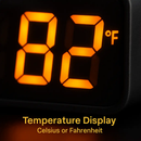 LED Digital Wall Clock with Remote - 12/24h, 3 Alarms by LJGDeals