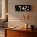 LED Digital Wall Clock with Remote - 12/24h, 3 Alarms by LJGDeals