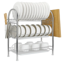 Three-Tier Dish Drying Rack with Drainage Trays by LJGDeals