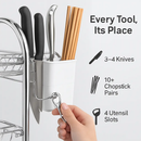 Three-Tier Dish Drying Rack with Drainage Trays by LJGDeals