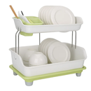 2-Tier Dish Drying Rack for Kitchen Counter by LJGDeals
