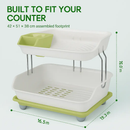 2-Tier Dish Drying Rack for Kitchen Counter by LJGDeals