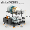 Dish Drying Rack with Drainboard and Utensil Holder by LJGDeals