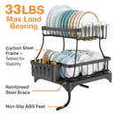 Dish Drying Rack with Drainboard and Utensil Holder by LJGDeals