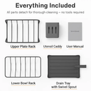 Dish Drying Rack with Drainboard and Utensil Holder by LJGDeals