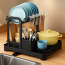 2-Tier Dish Drying Rack for Kitchen Counter Space by LJGDeals