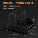 2-Tier Dish Drying Rack for Kitchen Counter Space by LJGDeals