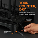 2-Tier Dish Drying Rack for Kitchen Counter Space by LJGDeals