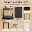 2-Tier Dish Drying Rack for Kitchen Counter Space by LJGDeals