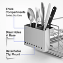 Dish Drying Rack with Drainboard and Cutlery Holder by LJGDeals