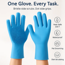 Silicone Dishwashing Gloves with Bristles by LJGDeals
