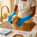 Silicone Dishwashing Gloves with Bristles by LJGDeals