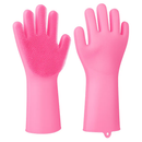 Silicone Dishwashing Gloves with Bristles by LJGDeals