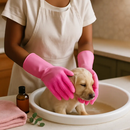 Silicone Dishwashing Gloves with Bristles by LJGDeals