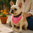 Adjustable Leather Pet Collar Triangle Bandana for Dogs by LJGDeals