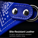 Adjustable Leather Pet Collar Triangle Bandana for Dogs by LJGDeals