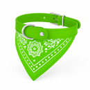 Adjustable Leather Pet Collar Triangle Bandana for Dogs by LJGDeals