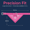 Adjustable Leather Pet Collar Triangle Bandana for Dogs by LJGDeals