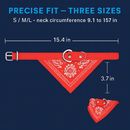 Adjustable Leather Pet Collar Triangle Bandana for Dogs by LJGDeals