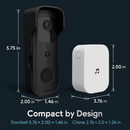 Smart WiFi Video Doorbell with Two-Way Audio by LJGDeals