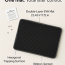 Cat Litter Mat EVA Honeycomb Double Layer Rug Pad by LJGDeals