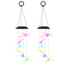 Dragonfly Solar Wind Chimes for Outdoor Garden Decor by LJGDeals