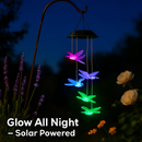 Dragonfly Solar Wind Chimes for Outdoor Garden Decor by LJGDeals