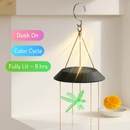 Dragonfly Solar Wind Chimes for Outdoor Garden Decor by LJGDeals
