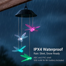 Dragonfly Solar Wind Chimes for Outdoor Garden Decor by LJGDeals