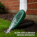 Green Angled Yard Drain Emitter for 4-Inch Pipe by LJGDeals