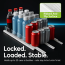 Drink Organizer for Fridge - Adjustable 5-Row Can Dispenser by LJGDeals