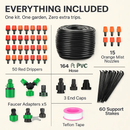Drip Irrigation Kit for Garden, Automatic Watering System by LJGDeals