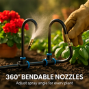 360° Bendable Drip Irrigation System with 49FT 5/8” Tubing Hose 5/16” Faucet Connector Automatic Watering Misting Kit For Garden Greenhouse Yard Lawn by LJGDeals