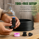 360° Bendable Drip Irrigation System with 49FT 5/8” Tubing Hose 5/16” Faucet Connector Automatic Watering Misting Kit For Garden Greenhouse Yard Lawn by LJGDeals