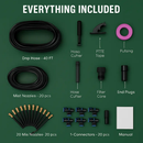 360° Bendable Drip Irrigation System with 49FT 5/8” Tubing Hose 5/16” Faucet Connector Automatic Watering Misting Kit For Garden Greenhouse Yard Lawn by LJGDeals