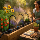 360° Bendable Drip Irrigation System with 49FT 5/8” Tubing Hose 5/16” Faucet Connector Automatic Watering Misting Kit For Garden Greenhouse Yard Lawn by LJGDeals