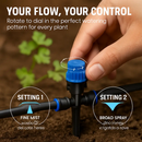 75FT Mist Drip Irrigation System with Adjustable Misting Nozzle Quick Connect Automatic Garden Watering System for Garden Lawn Patio Flower Bed by LJGDeals