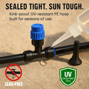 75FT Mist Drip Irrigation System with Adjustable Misting Nozzle Quick Connect Automatic Garden Watering System for Garden Lawn Patio Flower Bed by LJGDeals