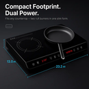 Induction Cooktop Dual Burner Portable Stove by LJGDeals