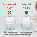 Mini Electric Garlic Chopper Cordless Rechargeable by LJGDeals