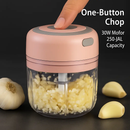 Mini Electric Garlic Chopper Cordless Rechargeable by LJGDeals