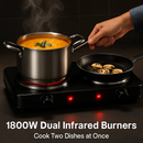 Infrared Dual Burner Portable Hot Plate Stove by LJGDeals