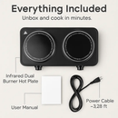 Infrared Dual Burner Portable Hot Plate Stove by LJGDeals