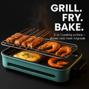 2-in-1 Electric Indoor Grill with Removable Plate by LJGDeals