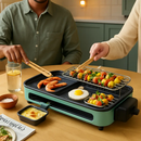2-in-1 Electric Indoor Grill with Removable Plate by LJGDeals