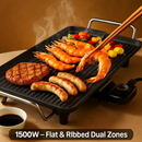 Electric Barbecue Grill Griddle - Non-Stick Tabletop BBQ by LJGDeals